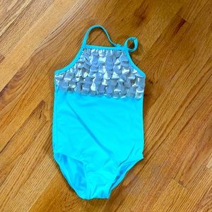Harper Canyon girls halter bathing suit- like new
